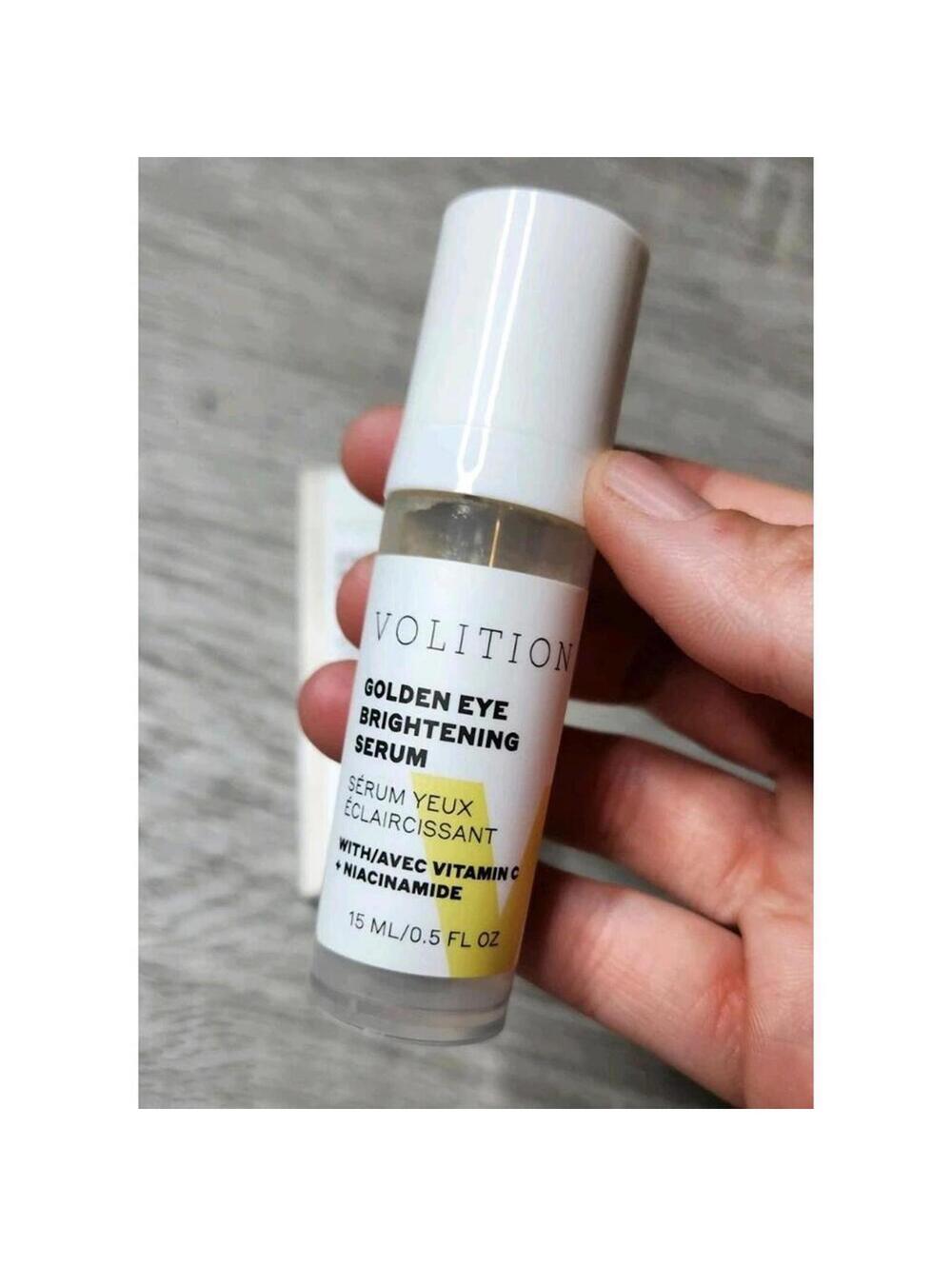 VOLITION GOLDEN EYE Brightening Serum Vitamin C Niacinamide .5oz New In Box - Picture 2 of 4